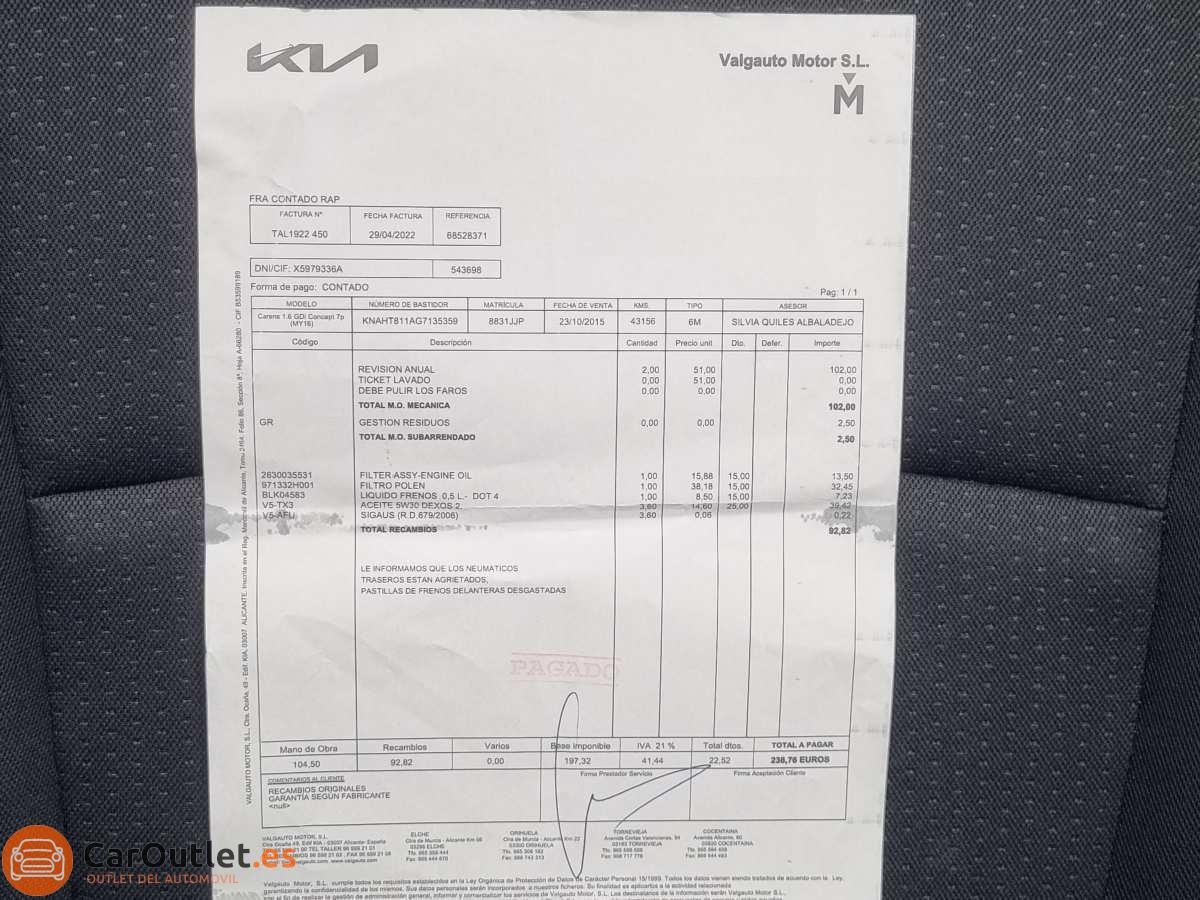 31 - Kia Carens 2015